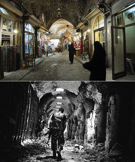 Η παλιά κλειστή αγορά στο Αλέππο